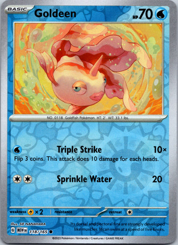 Goldeen (118/165) [Scarlet & Violet:  151] Reverse Holofoil