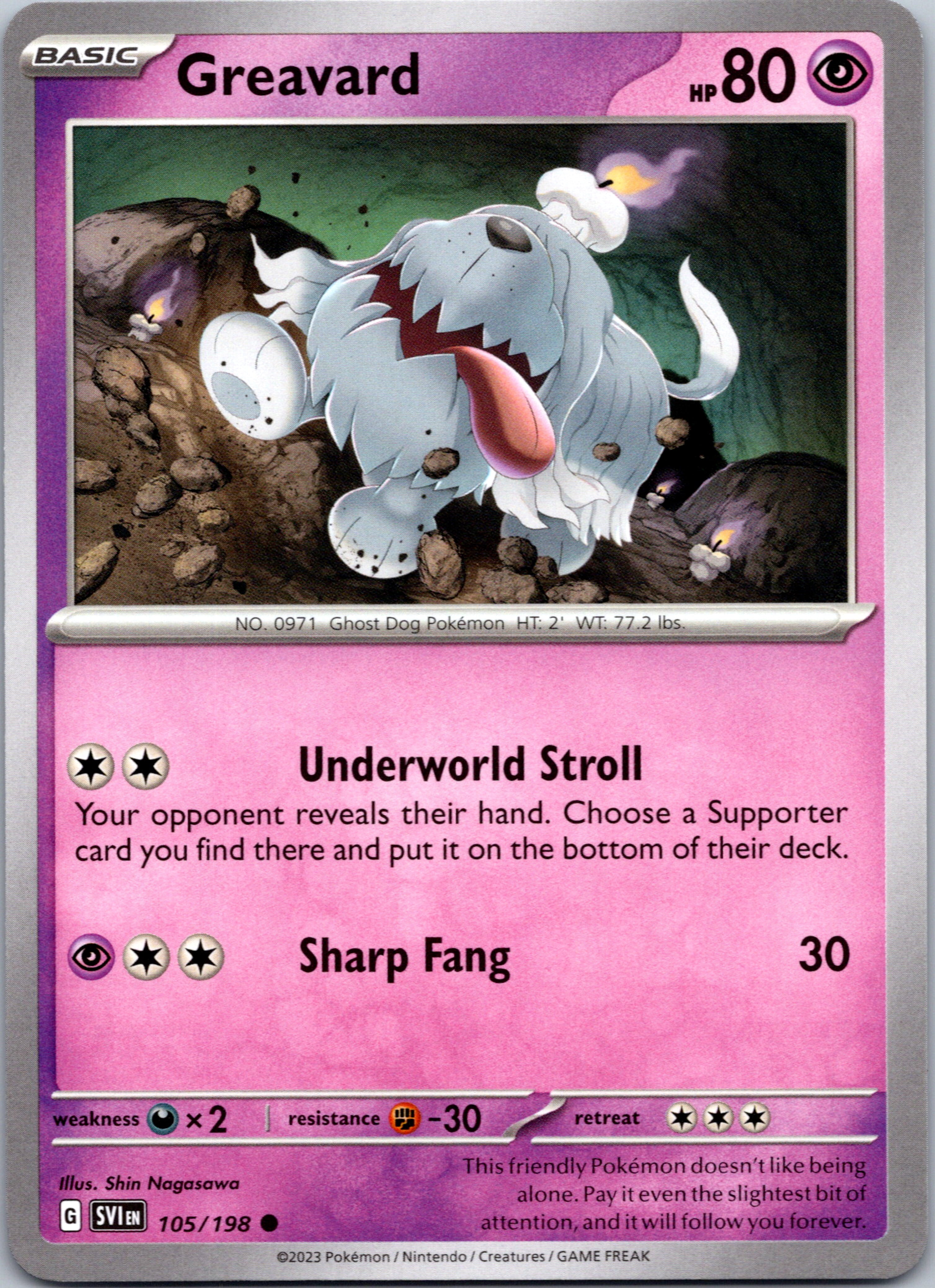 Greavard (105/198) [Scarlet & Violet: Base Set]