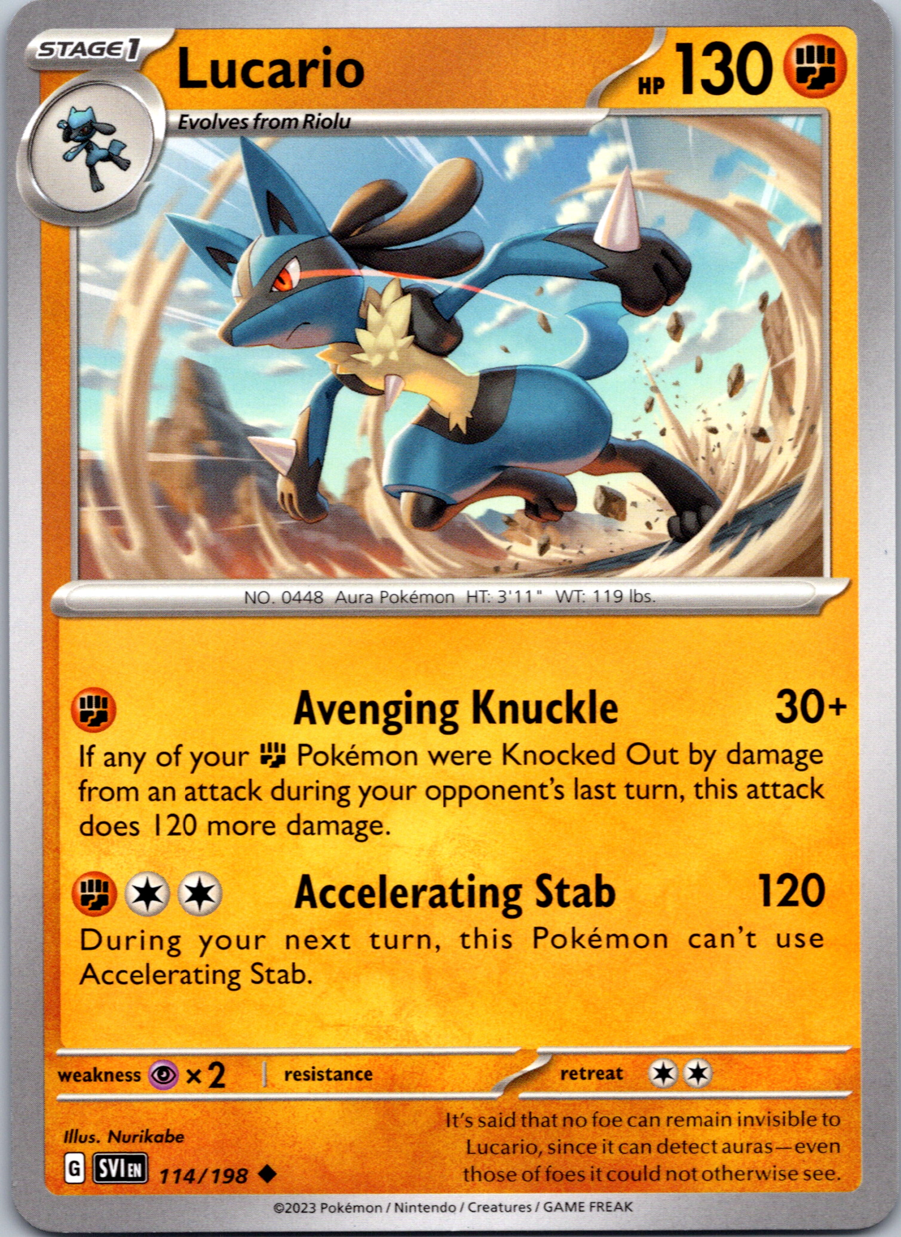 Lucario (114/198) [Scarlet & Violet: Base Set]