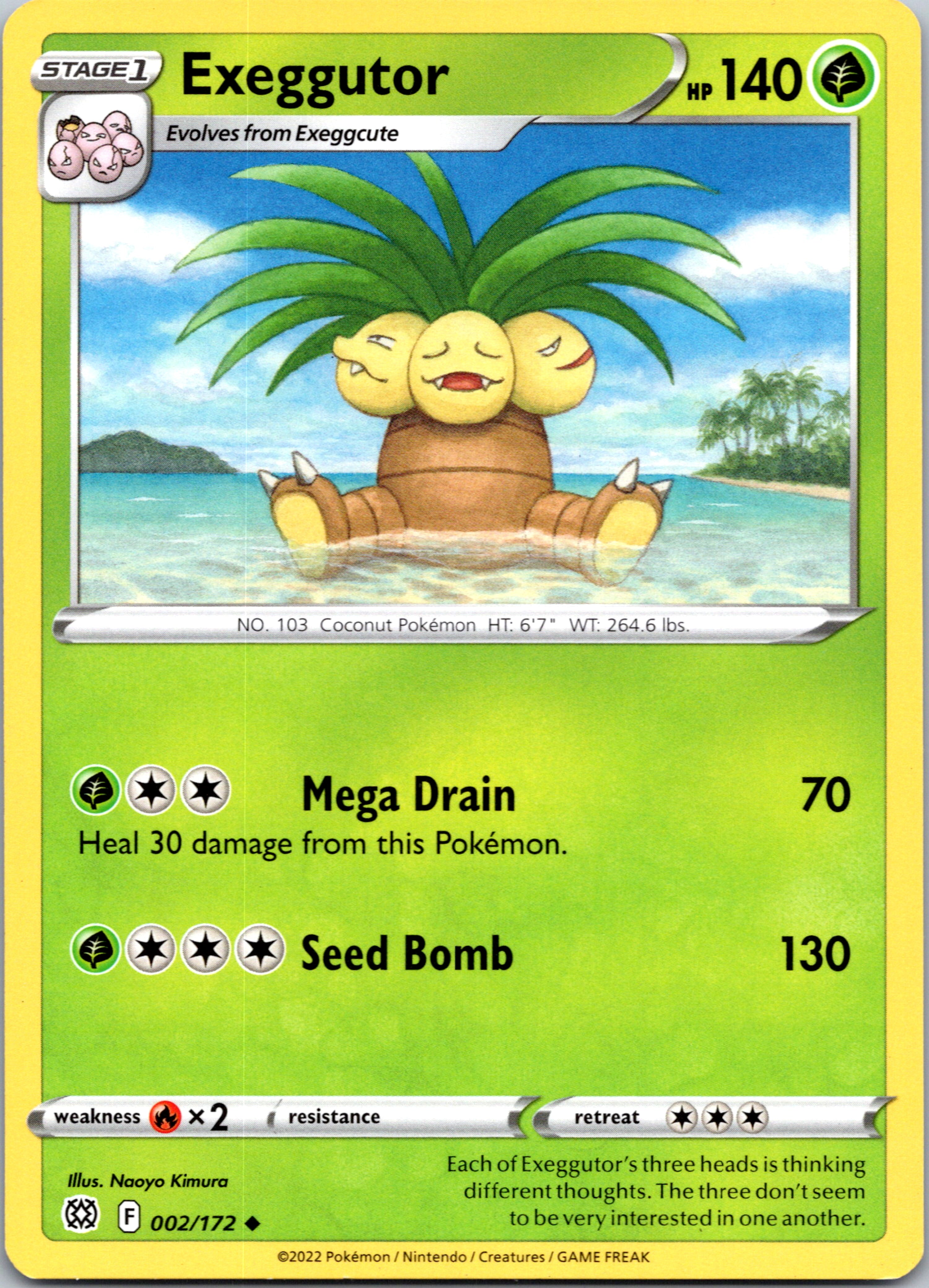 Exeggutor (002/172) [Sword & Shield: Brilliant Stars]