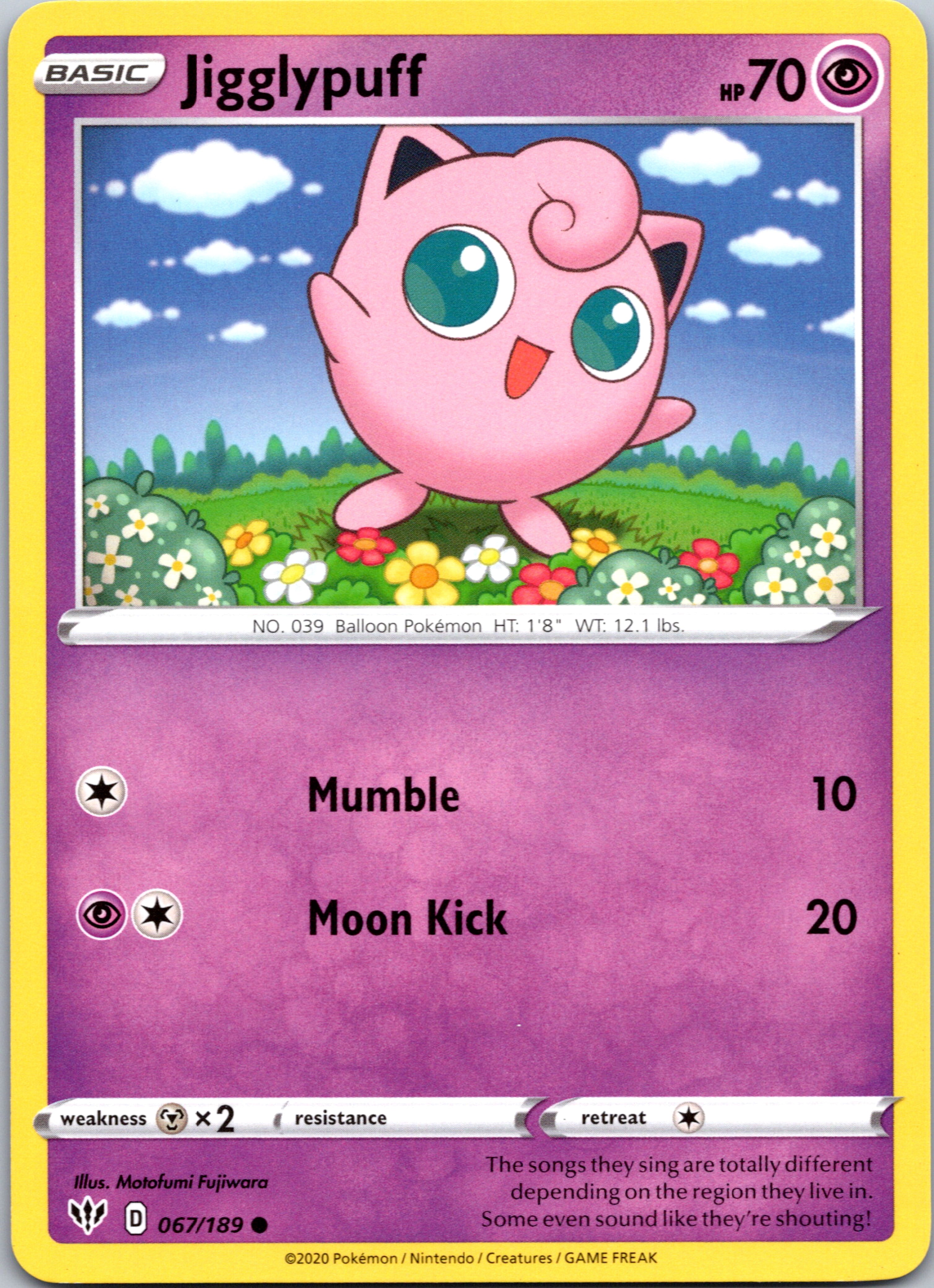 Jigglypuff (067/189) [SWSH03: Darkness Ablaze]