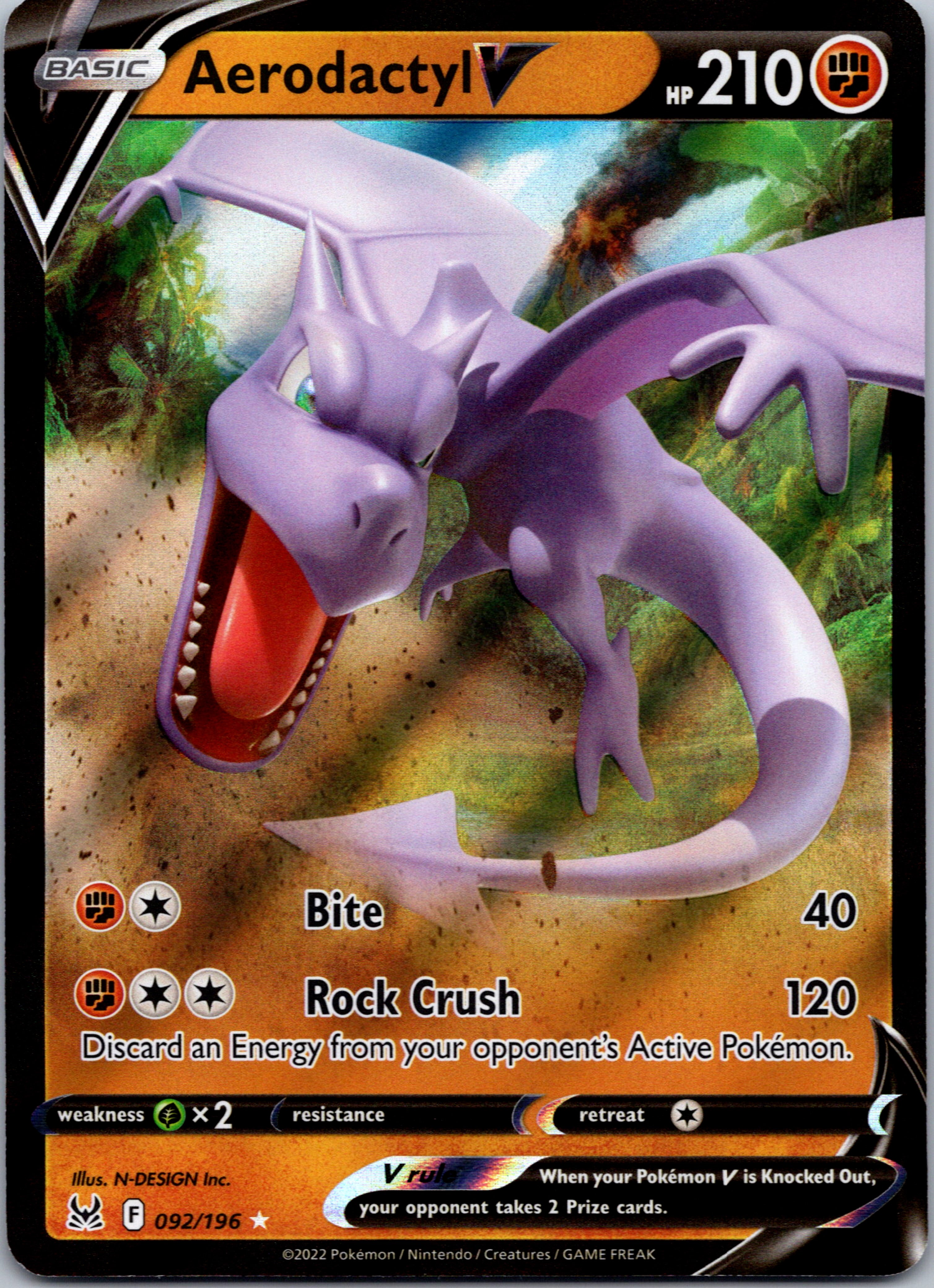 Aerodactyl V (092/196) [Sword & Shield: Lost Origin]