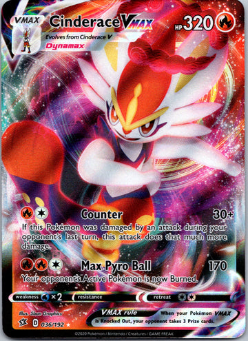Cinderace VMAX (036/192) [Sword & Shield: Rebel Clash]