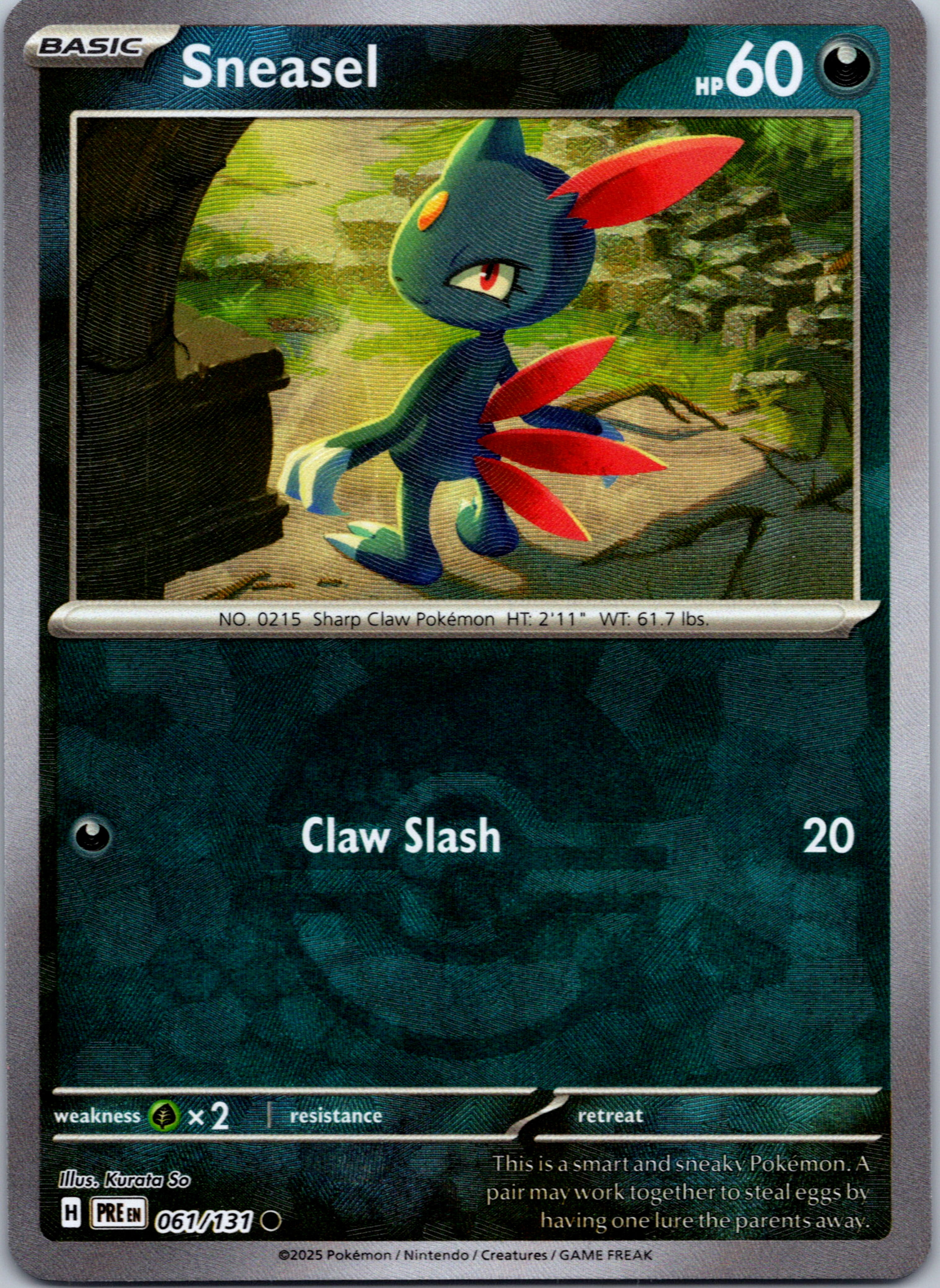 Sneasel (Poke Ball Pattern) [061/131] - (Prismatic Evolutions) Holofoil