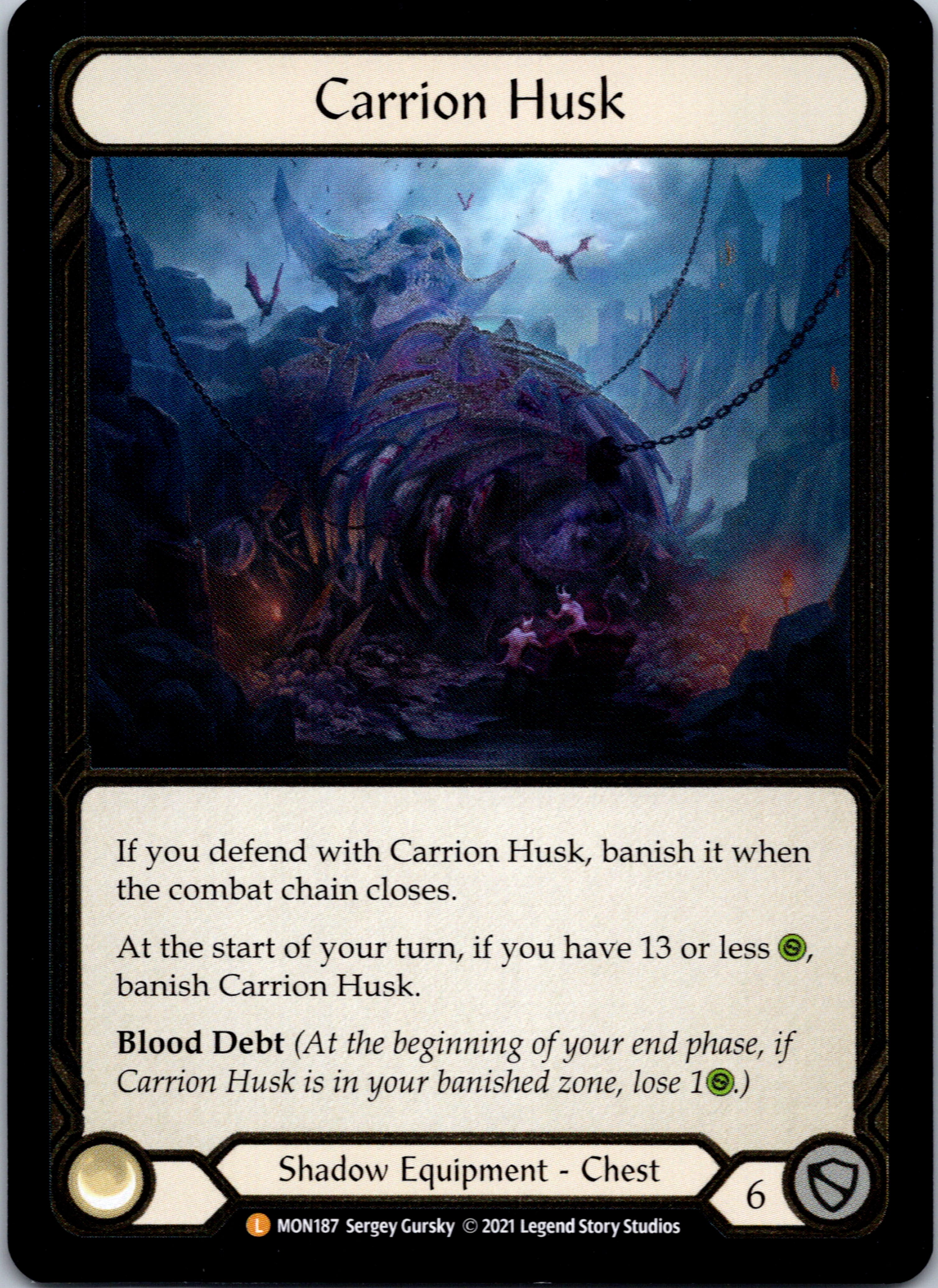 Carrion Husk (Cold Foil) [MON187-CF] 1st Edition Cold Foil