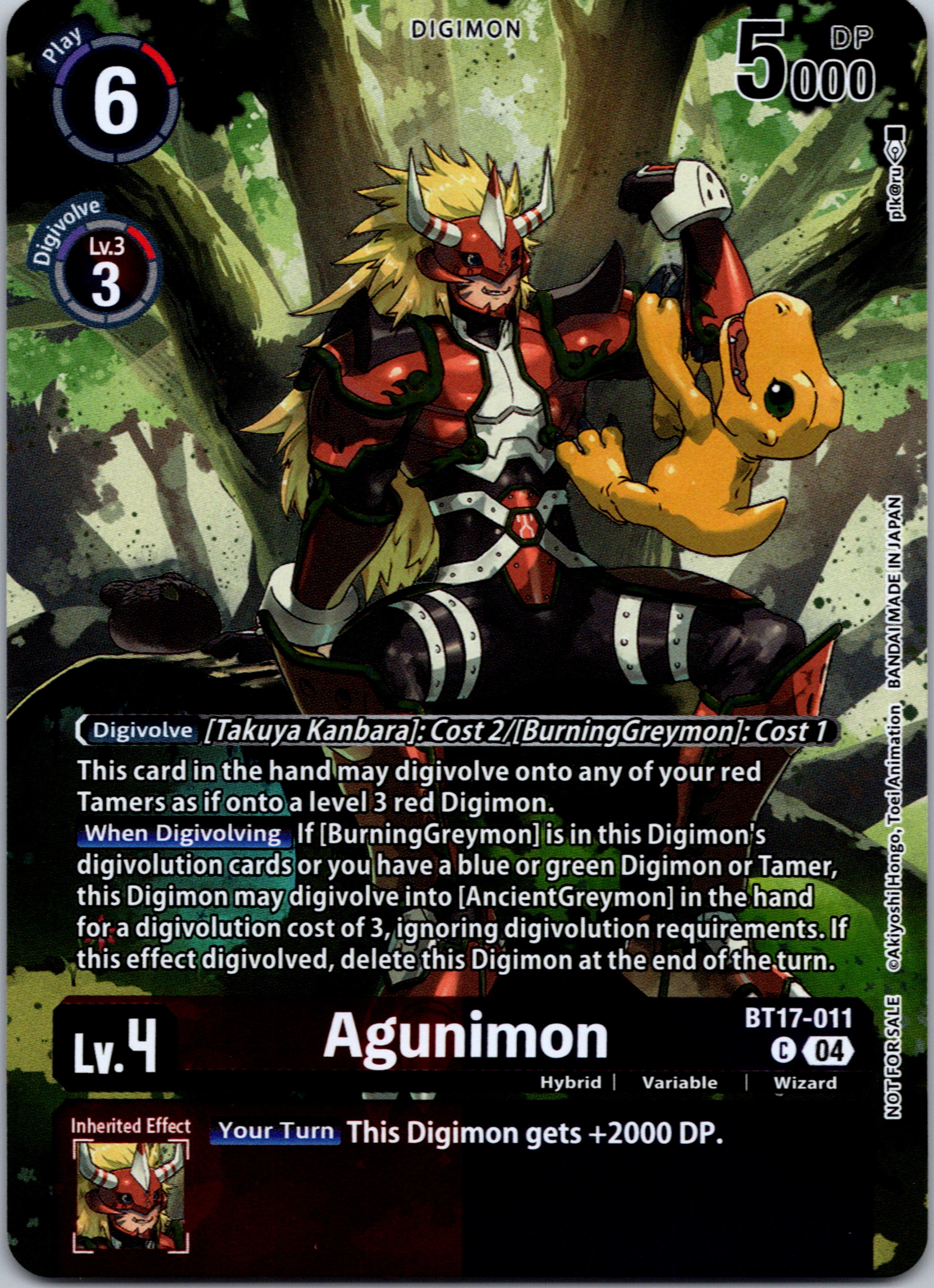 Agunimon (Legend Pack 2024 Box Topper) [BT17-011-C] [Chain of Liberation] Foil