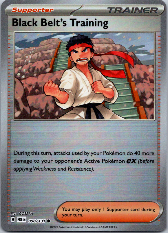 Black Belt's Training [098/131] - (Poke Ball Pattern) - (Prismatic Evolutions) Holofoil