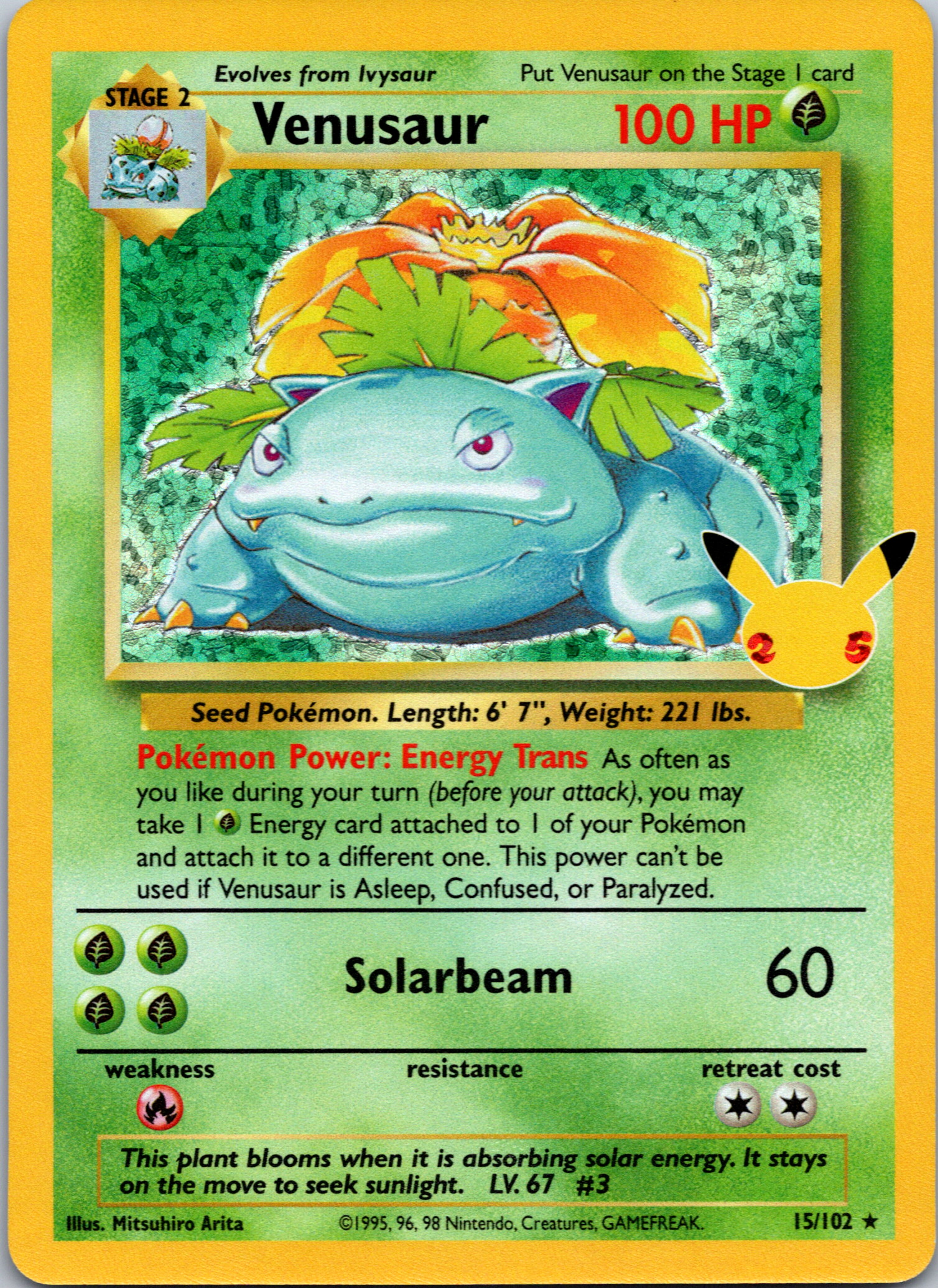 Venusaur [015/102] (Celebrations: Classic Collection) Holofoil