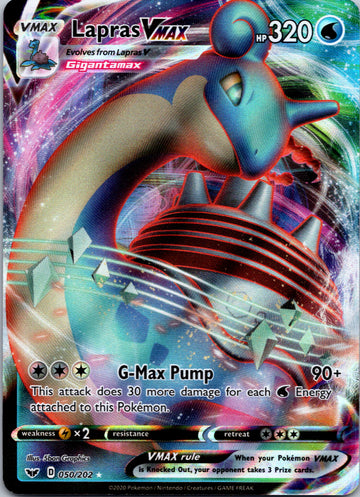 Lapras VMAX (050/202) [SWSH01: Sword & Shield Base Set]