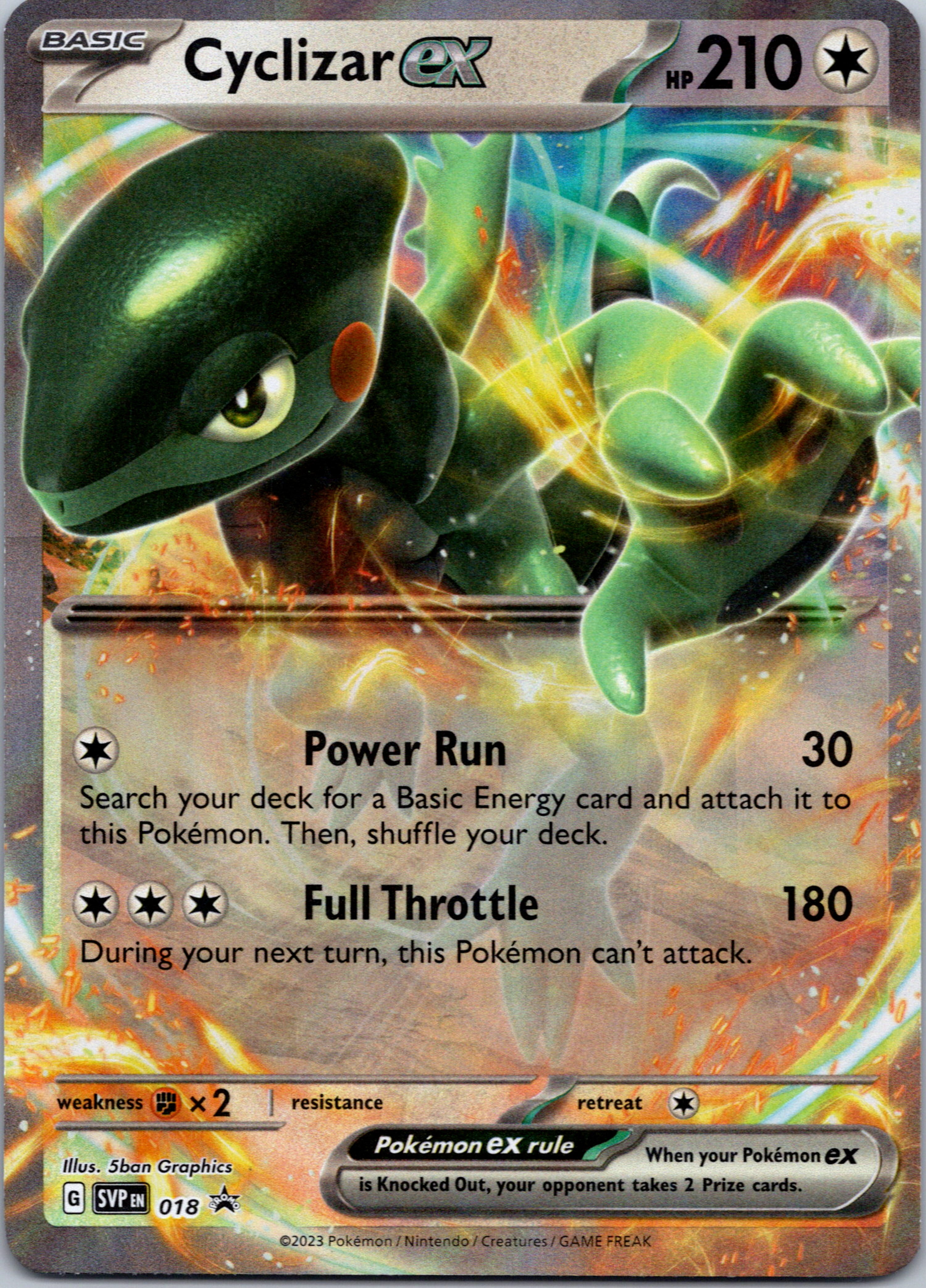 Cyclizar ex (018) [Scarlet & Violet: Black Star Promos]