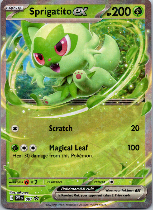 Sprigatito ex [087] - (SV Scarlet & Violet Promo Cards) Holofoil