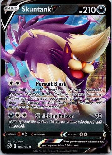 Skuntank V (108/195) [Sword & Shield: Silver Tempest]