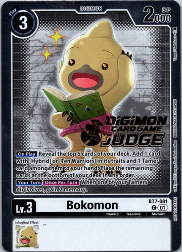 Bokomon - BT7-081 (Judge Pack 4) [BT7-081] [Next Adventure] Foil