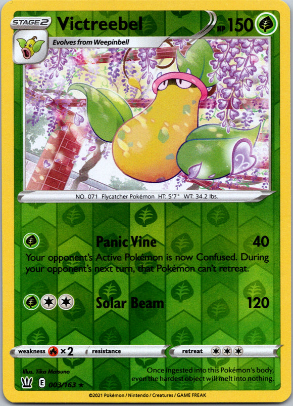 Victreebel [003/163] [Battle Styles] Reverse Holofoil