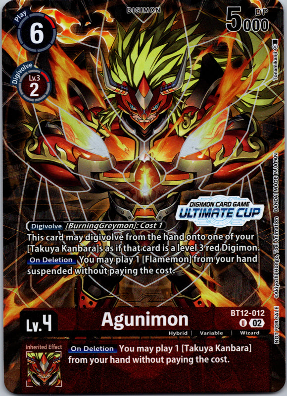 Agunimon (Ultimate Cup 2024) [BT12-012] [Across Time] Foil
