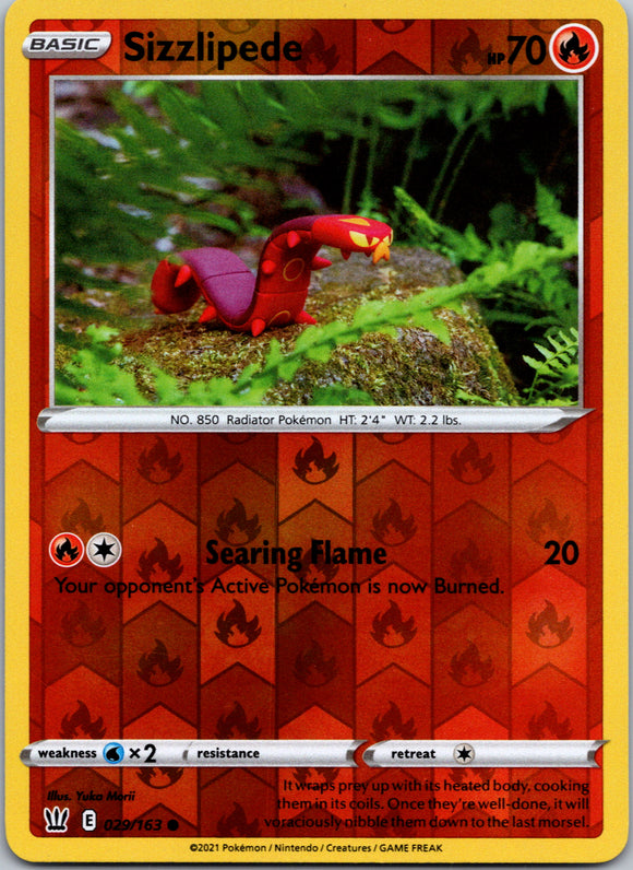 Sizzlipede [029/163] [Battle Styles] Reverse Holofoil