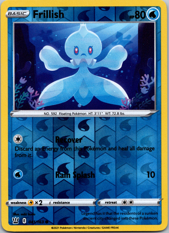 Frillish [041/163] [Battle Styles] Reverse Holofoil
