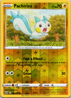Pachirisu [049/163] [Battle Styles] Reverse Holofoil
