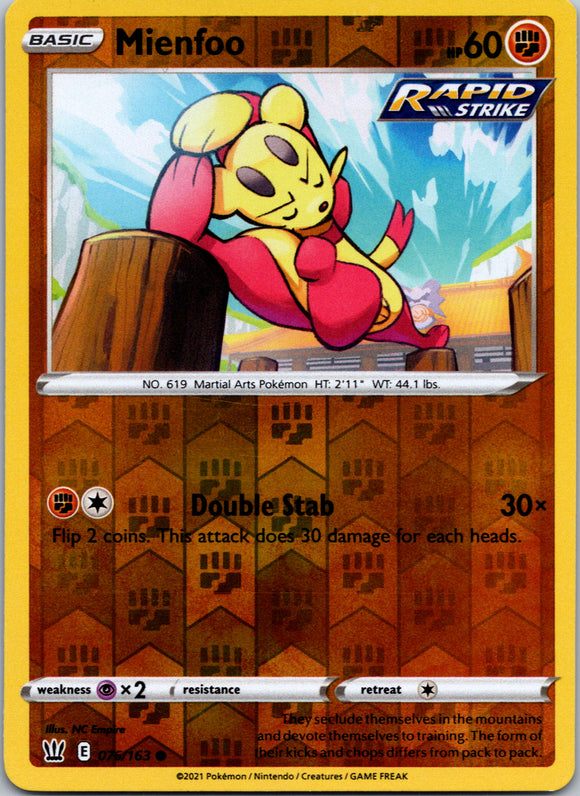 Mienfoo [076/163] [Battle Styles] Reverse Holofoil
