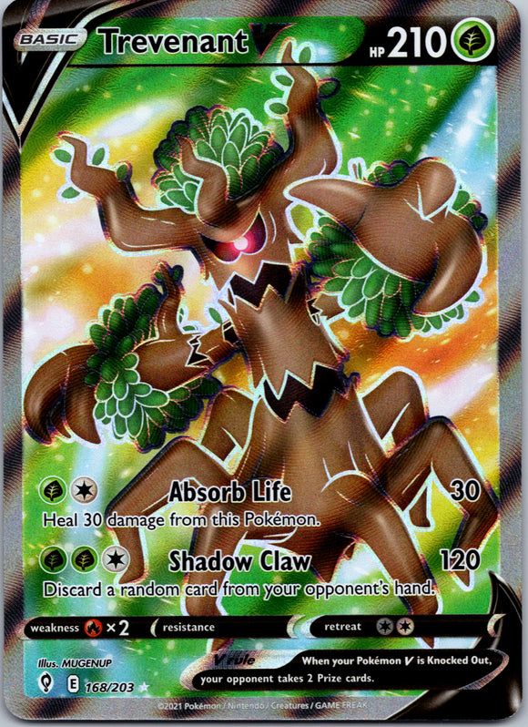 Trevenant V (168/203) [Sword & Shield: Evolving Skies]