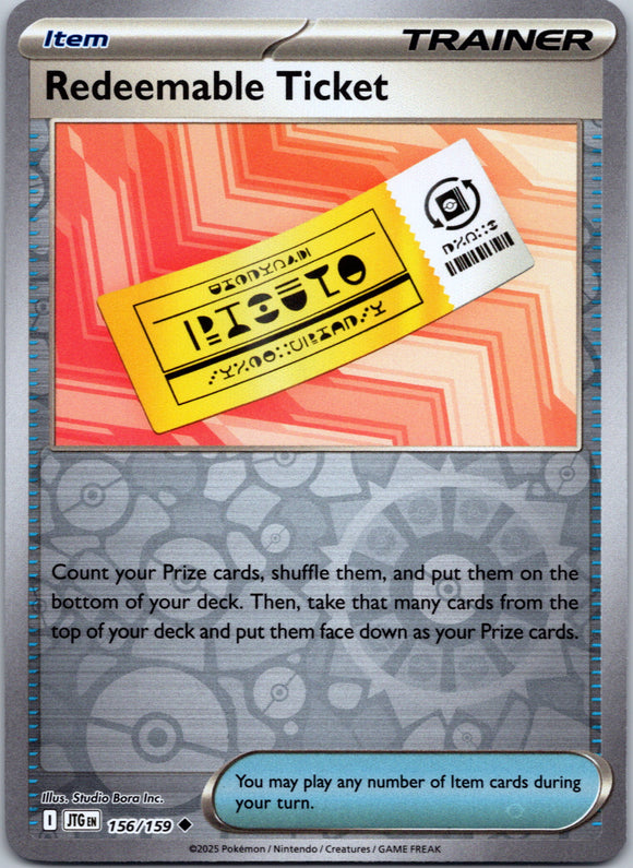 Redeemable Ticket [156/159] [Journey Together] Reverse Holofoil