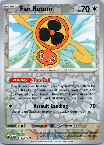 Fan Rotom [118/142] - (Stellar Crown) Reverse Holofoil