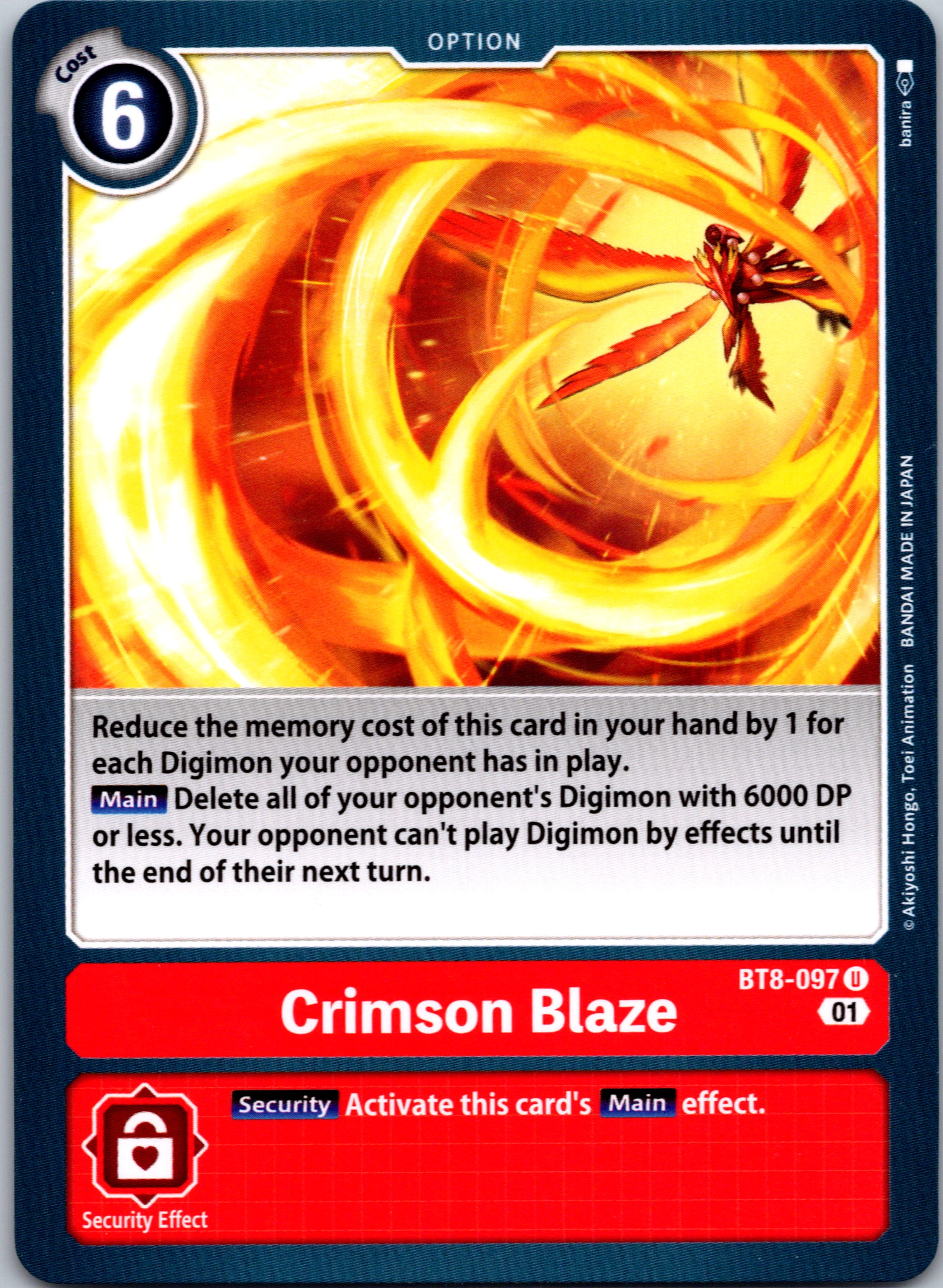 Crimson Blaze [BT8-097] [New Awakening] Normal