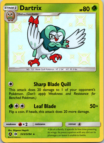 Dartrix (SV3/SV94) [Hidden Fates: Shiny Vault]