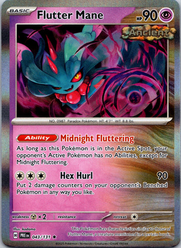 Flutter Mane [043/131] - (Prismatic Evolutions) Holofoil