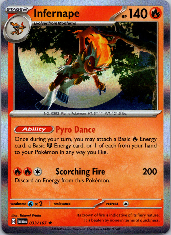 Infernape [033/167] - (Twilight Masquerade) Holofoil