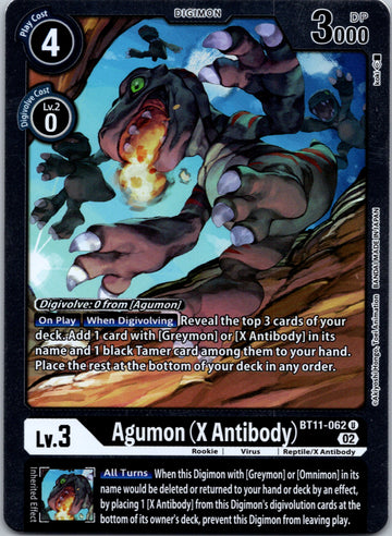 Agumon (X Antibody) [BT11-062] [Dimensional Phase] Foil