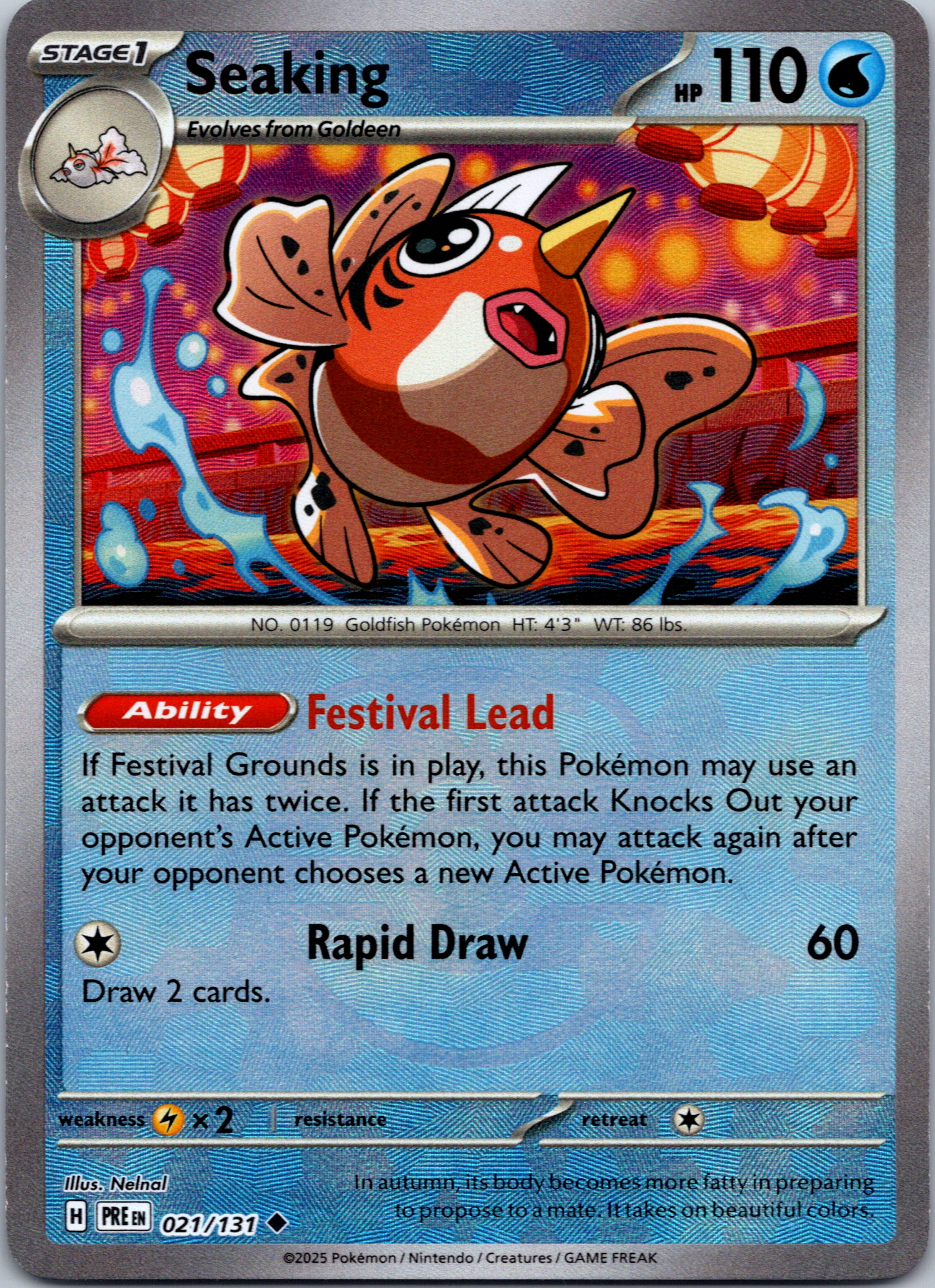 Seaking (Master Ball Pattern) [021/131] - (Prismatic Evolutions) Holofoil