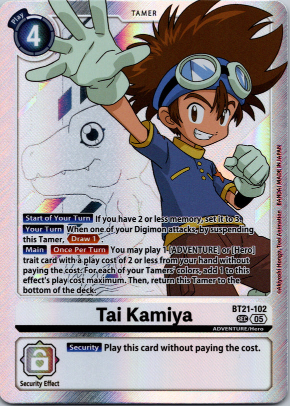 Tai Kamiya [BT21-102 SEC] [World Convergence] Foil
