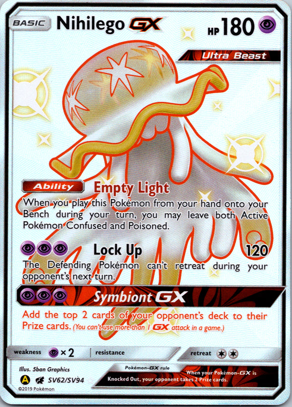 Nihilego GX (SV62/SV94) [Hidden Fates: Shiny Vault]
