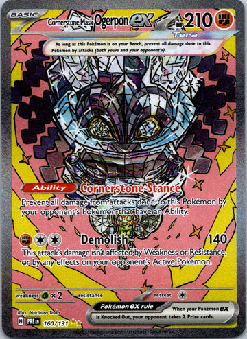 Cornerstone Mask Ogerpon ex [160/131] - (Prismatic Evolutions) Holofoil