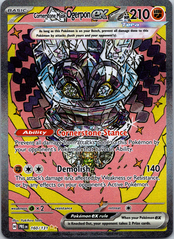 Cornerstone Mask Ogerpon ex [160/131] - (Prismatic Evolutions) Holofoil