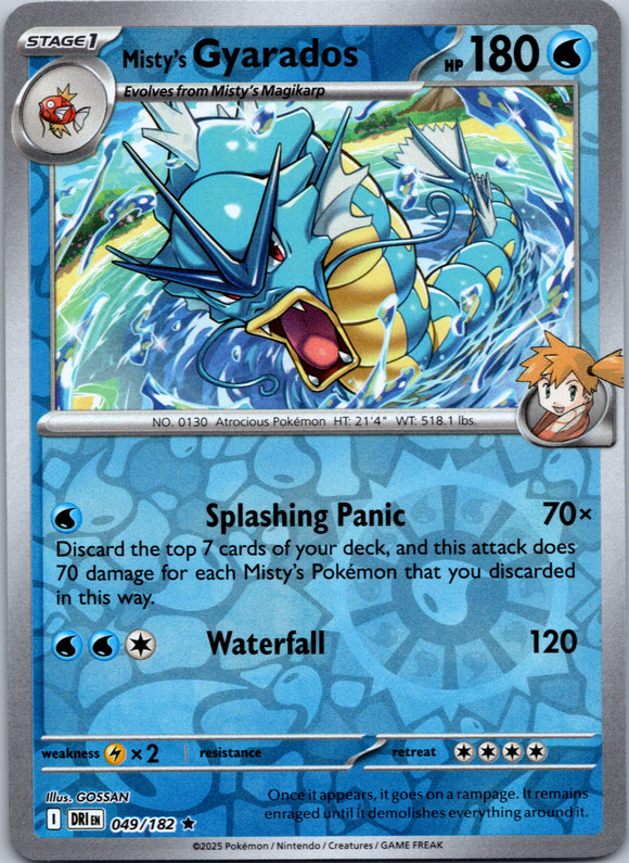 Misty's Gyarados [049/182] [Destined Rivals] Reverse Holofoil