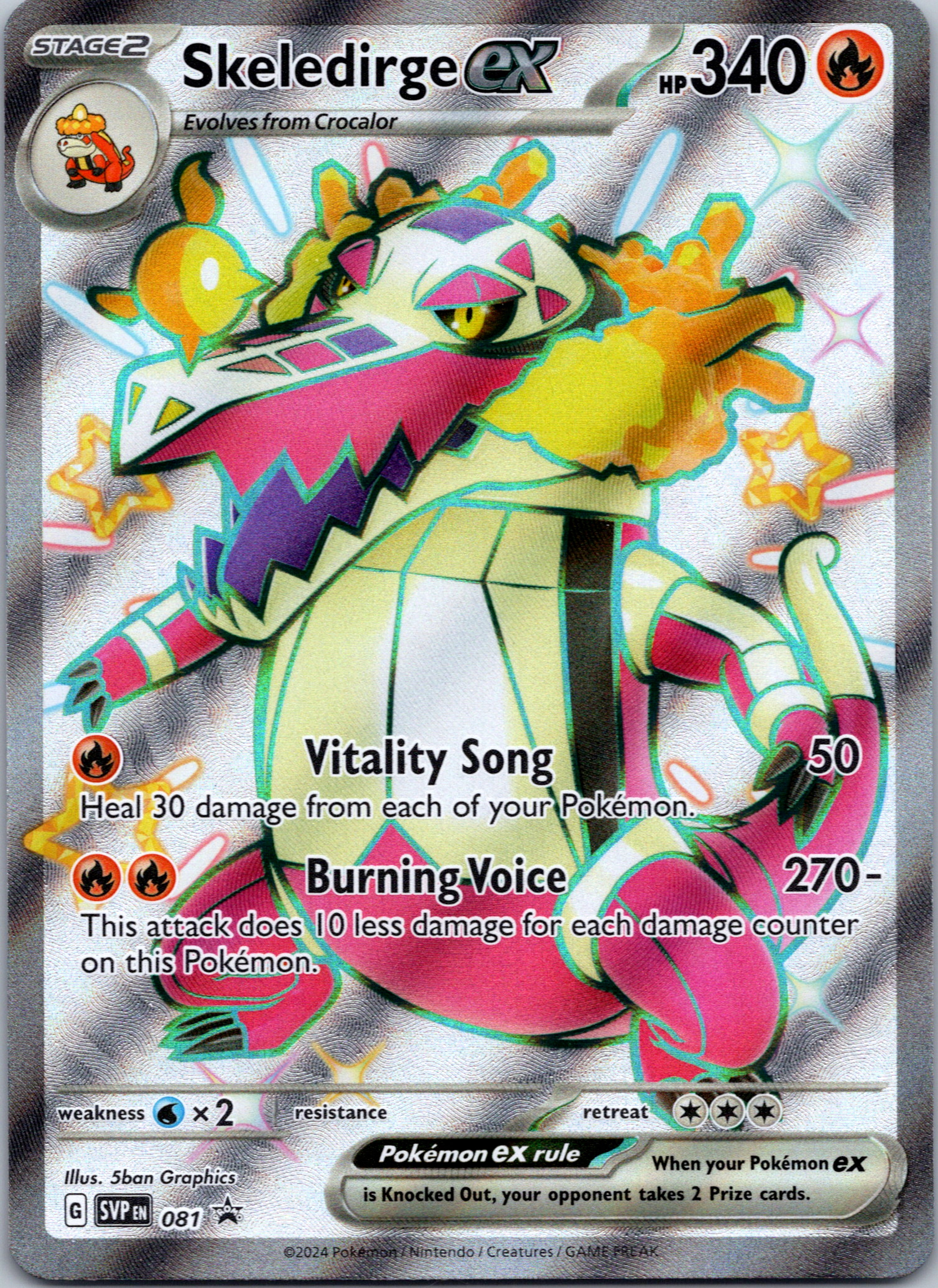 Skeledirge ex [081] - (SV Scarlet & Violet Promo Cards) Holofoil