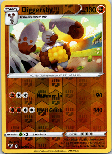 Diggersby [096/189] [Darkness Ablaze] Reverse Holofoil