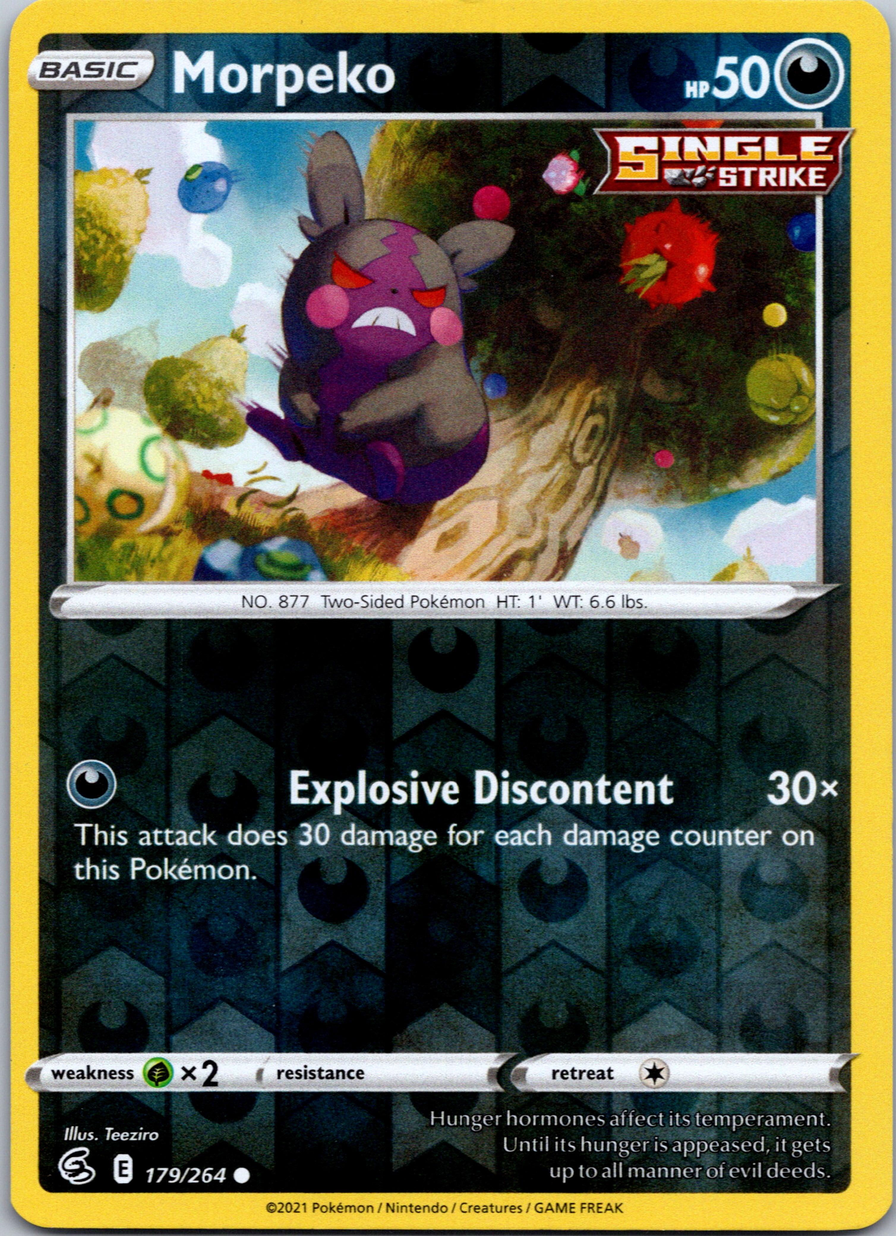 Morpeko (179) [179/264] [Fusion Strike] Reverse Holofoil