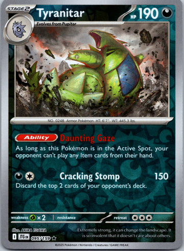 Tyranitar [095/159] [Journey Together] Reverse Holofoil