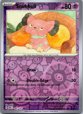 Snubbull [087/197] [Obsidian Flames] Reverse Holofoil