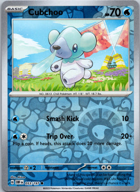 Cubchoo [053/197] [Obsidian Flames] Reverse Holofoil
