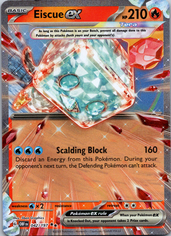 Eiscue ex (Holiday Calendar) [042/197] [Obsidian Flames] Holofoil