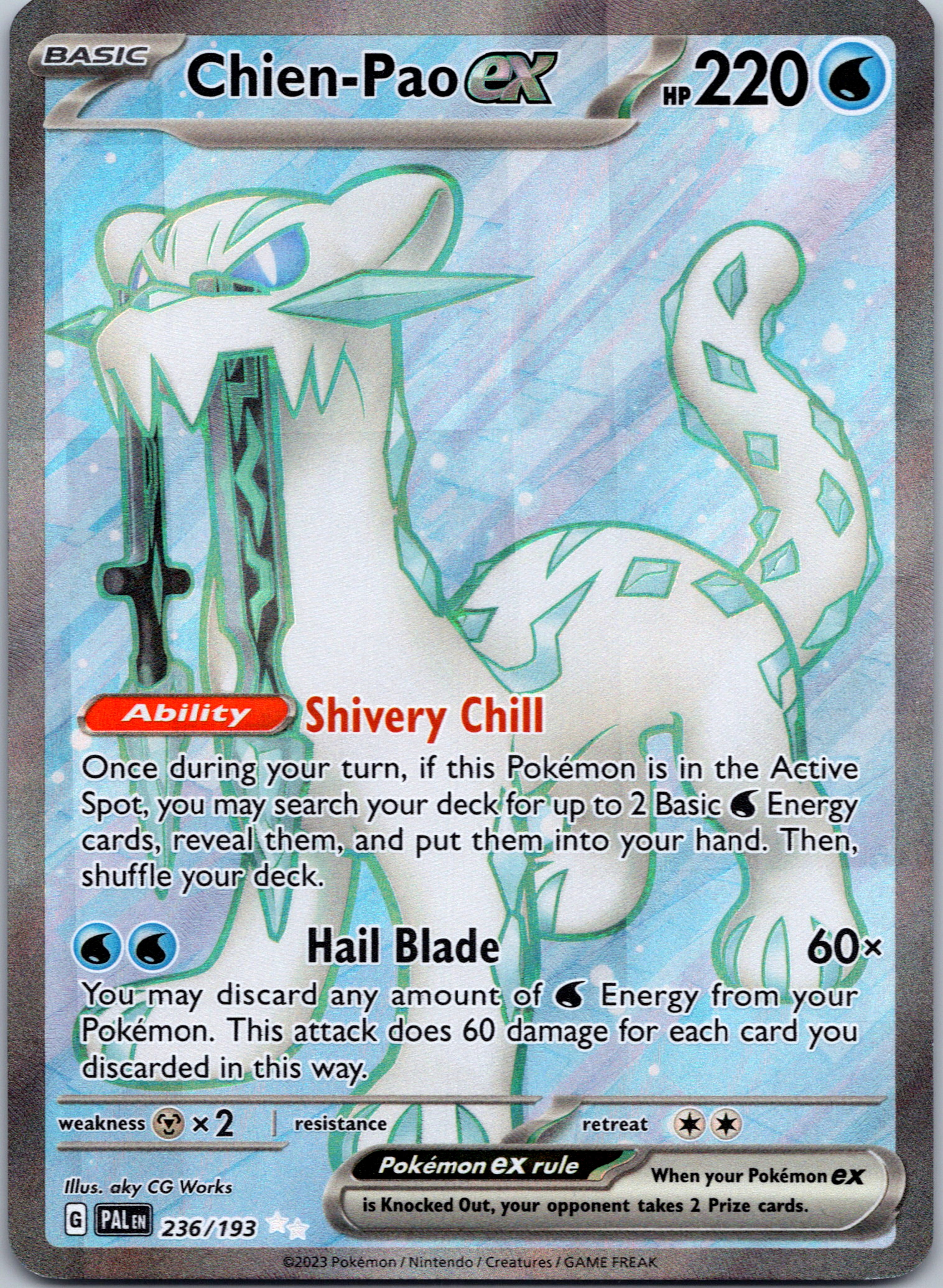 Chien-Pao ex (236/193) [Scarlet & Violet: Paldea Evolved]