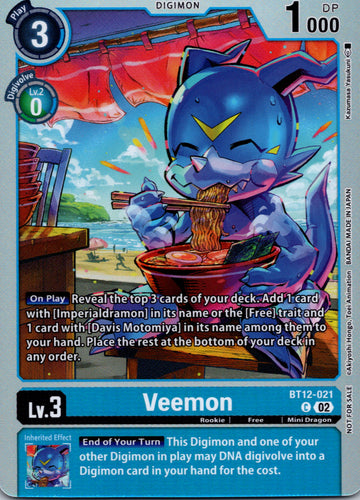 Veemon (Gen Con 2023) [BT12-021] [Digimon Promotion Cards] Foil