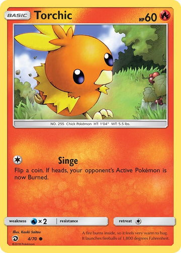 Torchic [4/70] [Dragon Majesty] Reverse Holofoil