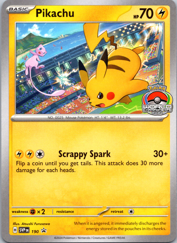 Pikachu [190] [Scarlet & Violet Promo Cards]