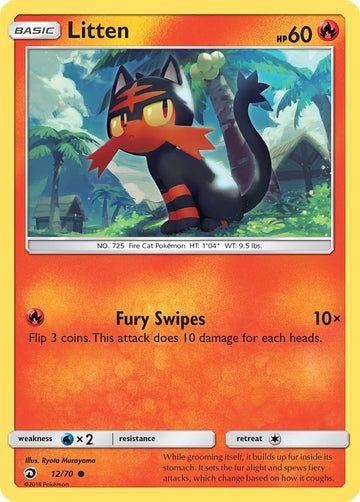 Litten [12/70] [Dragon Majesty] Reverse Holofoil