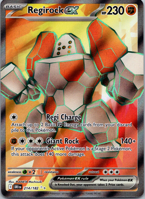 Regirock ex - 214/182 [214/182] [Destined Rivals] Holofoil